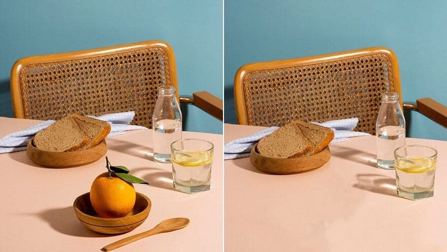 Object Removal example - AI image editor demonstration