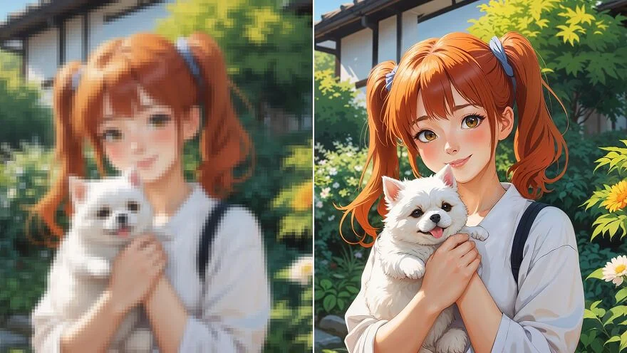 Image Enhancement example - AI image editor demonstration